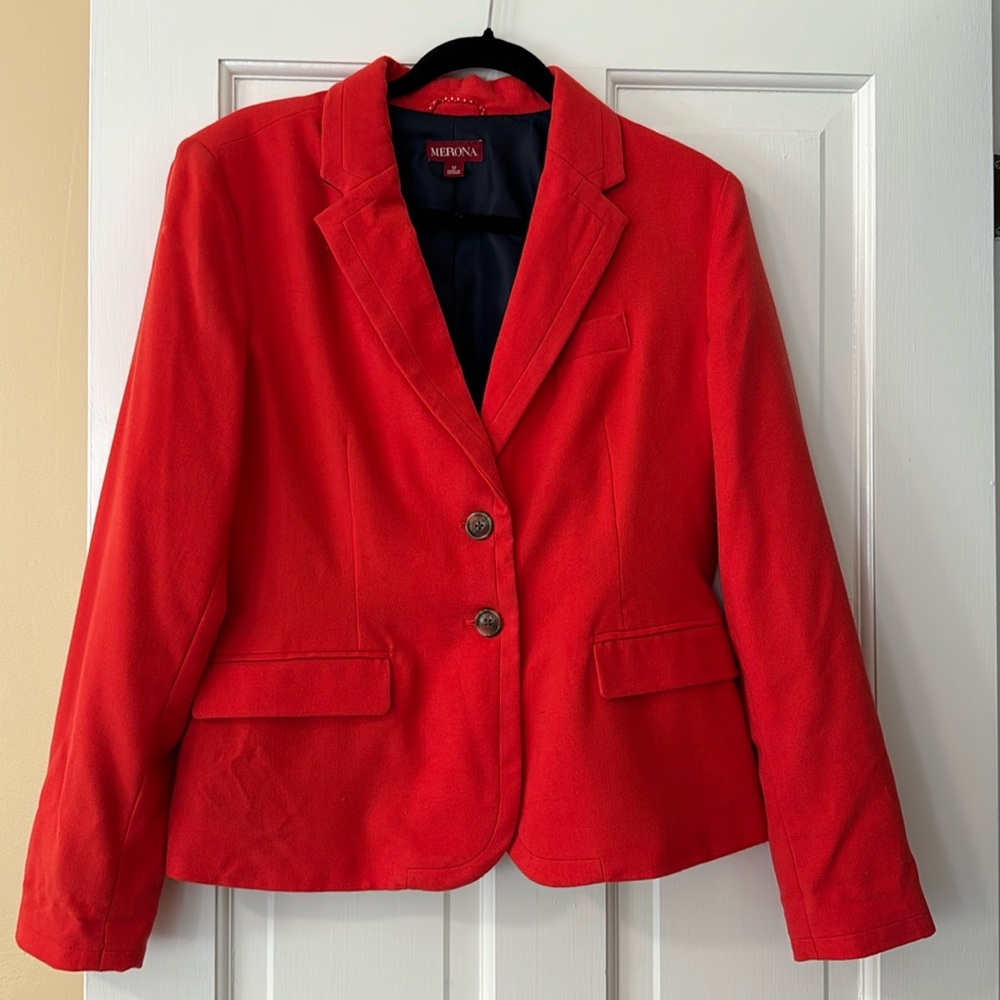 Wool Single Breasted Blazer